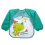 BabyGo Washable 1 Pcs Long Sleeve Bibs Waterproof Baby Bibs Toddler Sleeved Bib Baby Smock for Eating Feeding 6-24 Months (Multicolor)