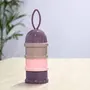 SYGA 3 Layer Cute Bear Portable Baby Food Milk Powder Storage Box Bottle Container_Purple (Design May Very), 7 image