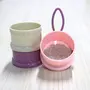 SYGA 3 Layer Cute Bear Portable Baby Food Milk Powder Storage Box Bottle Container_Purple (Design May Very), 6 image