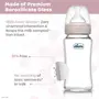 Chicco Well-Being Glass Feeding Bottle for Babies (240ml Medium Flow) | Premium Borosilicate Glass for High Durability | Elongated Teat for Correct Latch | Comes with Anti-Spill Cap | BPA Free, 3 image
