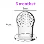 GLUNA Soft Silicone Baby Feeder Food & Fruit Feeder for 3 to 12 Months 1 Piece Anti Choking Fruit Pacifier Teether for Infant, 4 image