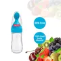 Fisher-Price Squeezy Silicone Food Feeder Blue 125ml, 3 image