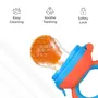 R for Rabbit First Feed Bunny Food Nibbler Soft Silicon Chewing Fruit Feeder with Extra Mesh for Babies | Baby Veggie Teether | Hygenic & BPA Free | Pacifier for Infant 3+ Months (Orange-Blue), 4 image