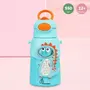 R for Rabbit Steebo Zoobie Premium Stainless Steel Water Sipper for Baby Spill Proof BPA Free Soft Silicone Straw Drinking Sipper for Kids of 12+ Months (550ml Blue Dino), 7 image