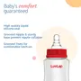 LuvLap Baby Essential Slim Neck Feeding Bottle 125ml Plain with anti Colic Nipple New Born / Infants / Toddler upto 3 years BPA Free Pack of 2 Red, 3 image