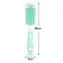 Heart Home Bottle Brush | Long Handle Bottle Brush | Silicone Bottle Cleaner Brush Set | Baby Feeding Bottle Cleaning Brush | Nipple Cleaner with Suction Base | Green, 3 image