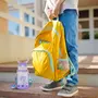 SKYTONE Cute Kids Water Bottle with Sipper Water Bottle for kids Sipper Bottle for Kids - Anti-leak Cartoon Kids Water Bottle for Kids (600 ML) (Purple), 8 image