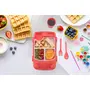 Entisia Kids Car Plate - Plastic Car Shaped Plate with Glass Spoon & Fork Set for Kids Removable Inner Dish Tableware Set Breakfast Lunch Dinner and Snack Serving Sectioned Food Plates(Pink), 5 image
