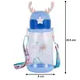 SKYTONE Cute Kids Water Bottle with Sipper Water Bottle for kids Sipper Bottle for Kids - Anti-leak Cartoon Kids Water Bottle for Kids (600 ML) (Blue), 2 image