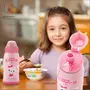 Rawbest Star Kid Surgical Inner Steel Kids Water Bottle 550 ml Pink, 8 image