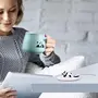 OANGO Ceramic Mug Panda Printed Mug with Lid and Spoon for Coffee and Tea Cup 350ml - 1 Piece White Cup 350 ml (Green Panda), 5 image