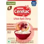 CERELAC Baby Food Cereal | No Refined Sugar | Wheat Apple Cherry for 8 to 24 Months Baby | Omega 3 Iron Protein Calcium Vitamin D for Babies | Instant Baby Food Cereal | 350g