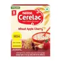 CERELAC Baby Food Cereal | Wheat Apple Cherry for 8 to 24 Months Baby | Source of Iron & Protein | Instant Baby Food Cereal | 350g