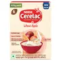 CERELAC Baby Cereal | No Refined Sugar | Wheat Apple for 6-24 months baby | Omega 3 Iron Protein Calcium Vitamin D for babies | Instant Infant Cereal | Travel Friendly | 350g