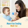 LuvLap Silicone Easy Squeezy Baby Food Feeder, 4M+, 90ml, (Blue), 6 image
