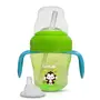 LuvLap Banana Time 150ml Anti Spill, Interchangeable Sipper / Sippy Cup with Soft Silicone Spout and Straw BPA Free, 6m+ (Green), 2 image