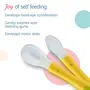 Luvlap Fun Club Baby Silicone Spoon Set, Bpa Free, Fda Approved, 2 Pcs, Green And Yellow - 23.4 Cm, 5 image