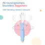 LuvLap Bendable Weaning Spoon & Fork Set with Rounded Tip,Baby Feeding Spoons, Baby Self Feeding, Baby Cutlery, Heat-Resistant Soft Silicone for Toddler, Bpa Free, Food-Grade Material (Blue), 14.5 CM, 5 image