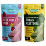 Timios Organic Beetroot Millet and Spinach Millet Dosa Mix, Natural and Healthy Food, (Combo Pack), 2 image