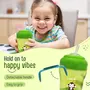 LuvLap Banana Time 150ml Anti Spill, Interchangeable Sipper / Sippy Cup with Soft Silicone Spout and Straw BPA Free, 6m+ (Green), 7 image