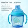 LuvLap Feeding Spoon with Squeezy Food Grade Silicone Feeder Bottle, 90ml,Blue & Baby Feeding Spoon Set of 2 with Ultra Supple 100% Silicone Tip, BPA Free Material,(Green & Pink) & Hippo Sipper Blue, 8 image