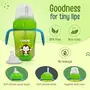 LuvLap Banana Time 210ml Anti Spill, Interchangeable Sipper / Sippy Cup with Soft Silicone Spout and Straw BPA Free, 6m+ (Green), 4 image