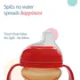 LuvLap Moby Little Spout Sipper for Infant/Toddler, 240ml, Anti-Spill Sippy Cup with Soft Silicone Spout BPA Free, 6m+ (Orange), 5 image