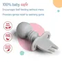 LuvLap Baby Weaning Spoon & Fork Set, Chewable Silicone Utensils, Stage 1 Training Utensils, Baby Led Self Feeding, 6 M+, Gum Friendly, Bpa Free, 8 CM, 3 image