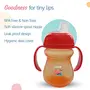 LuvLap Moby Little Spout Sipper for Infant/Toddler, 240ml, Anti-Spill Sippy Cup with Soft Silicone Spout BPA Free, 6m+ (Orange), 4 image