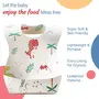 LuvLap Disposable Baby Bibs, 30 Pack Soft Travel Bibs for Feeding Infant Babies, Use and Throw Bibs, Toddler Drool Burp Apron, 3 Layer Absorbent Yet Waterproof bib with 3D Crumb Catcher, 4 image