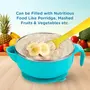 Mee Mee Baby Steel Feeding Bowl with Sunction Base | BPA Free | Food Remains Warm | Multi-Functional Snack/Fruit | Easy Grip Handle (Blue), 4 image
