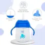 Mee Mee Twin Handle Straw Sipper Cup (Blue, Plastic), 5 image