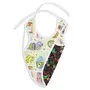 superbottoms WaterProof Apron Style Reversible Bib for babies with crumb catcher(LoveEarth+Shrubbery Print), 2 image
