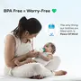 Mylo Baby 2 in 1 Feeding Bottles with Spoon for New Born Baby (125ml + 250ml) | Anti Colic & BPA Free Feeding Bottles | Feels Natural Baby Bottle | Easy Flow Neck Design- Bear + Elephant, 5 image