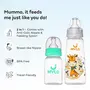 Mylo Baby 2 in 1 Feeding Bottles with Spoon for New Born Baby (125ml + 250ml) | Anti Colic & BPA Free Feeding Bottles | Feels Natural Baby Bottle | Easy Flow Neck Design- Bear + Elephant, 3 image