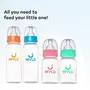 Mylo Baby 2 in 1 Feeding Bottles with Spoon for New Born Baby (125ml + 250ml) | Anti Colic & BPA Free Feeding Bottles | Feels Natural Baby Bottle | Easy Flow Neck Design- Bear + Elephant, 8 image
