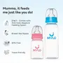 Mylo Baby 2 in 1 Feeding Bottles with Spoon for New Born Baby (125ml + 250ml) | Anti Colic & BPA Free Feeding Bottles | Feels Natural Baby Bottle | Easy Flow Neck Design- Bear + Elephant, 3 image