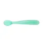 Chicco Baby Self Feeding Spoon with Soft Tip, Suitable For Training Toddlers, Soft & Flexible Silicone, Blue, 6m+ (Pack of 2), 4 image