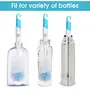 Mee Mee 360° Movable Silicone Bristle Baby Feeding Bottle & Nipple Cleaning Brush | Ergonomic Handle | Easy to Clean Bottle Corners for Narrow & Wide Neck | BPA Free, Easy Hanging Storage (Dark Blue), 6 image