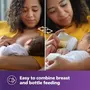 Philips Avent Natural Baby Feeding Bottle | No.1 Brand Recommended by Moms Worldwide | Ideal for 0 months+| Natural Response Technology Mimics Breastfeeding | Uniquely Designed Nipple releases milk only when baby drinks | Pack of 1 | SCY900/01, 4 image