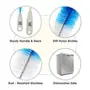 Mee Mee 360° Movable Nylon Bristle Baby Feeding Bottle & Nipple Cleaning Brush | Ergonomic Handle | Easy to Clean Bottle Corners for Narrow & Wide Neck | BPA Free Easy Hanging Storage (Dark Blue), 7 image
