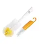Mee Mee Easy Grip Thick Nylon Bristles Bottle and Nipple Cleaning Brush for Regular & Wide Neck Bottles (Pack of 1, Yellow), 2 image