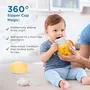 Mee Mee Baby Trainer Sippy Cup | Soft Spout, Leakproof Sipper for Toddlers | Dual Handle for Easy Grip | Non -Toxic, Lightweight & BPA Free, Orange (240 Ml), 7 image