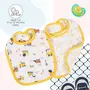 Mee Mee Baby Cotton Apron, Feeding Bibs Washable, Bibs Set for 0-12 Month (Pack of 2), 3 image
