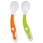 Mee Mee Baby Spoon | Easy Feeding Baby Spoon | BPA Free | Premium Stylish Spoon Set | Useful for 1+ Months Baby/Kids (Flexi-Pack 2 - Green & Orange), 6 image