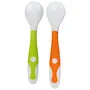 Mee Mee Baby Spoon | Easy Feeding Baby Spoon | BPA Free | Premium Stylish Spoon Set | Useful for 1+ Months Baby/Kids (Flexi-Pack 2 - Green & Orange), 5 image