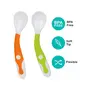 Mee Mee Baby Spoon | Easy Feeding Baby Spoon | BPA Free | Premium Stylish Spoon Set | Useful for 1+ Months Baby/Kids (Flexi-Pack 2 - Green & Orange), 3 image