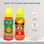 Mee Mee Soft Plush Stretchable Baby Feeding Bottle Cover with Cute Animated Overall Print (Pk-2) Multicolour, 6 image