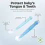 R for Rabbit Premium Safe Feed Silicone Baby Feeding Spoon Set of 2, Smooth Silicon Tip, Food Grade PP Spoon, BPA & Phthalates Free for Kids 6+ Months (Lake Blue -Blue), 7 image