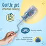 LuvLap 360° Movable Silicone Bristle Baby Feeding Bottle Cleaning Brush & Nipple Cleaner, Ergonomic Handle, Easy to Clean Bottle Corners for Narrow Neck & Wide Neck Feeding Bottles, Blue, 5 image